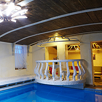 Sauna and pool